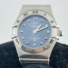 #35 Omega Constellation 22.5mm Blue Dial Stainless Steel Women's Watch 1562.81