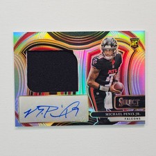 2024 Panini Select Michael Penix Jr. Rookie Jersey Auto RC Prizm 78/99 @7G