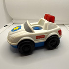 Fisher-Price Little People Police Car Vehicle White/Blue Red NO Sound or lights — photo 1