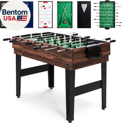 2X4Ft 10-In-1 Combo Game Table Set for Home, Game Room, Friends & Family W/Hocke
