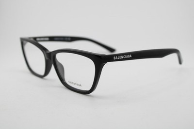 NEW BALENCIAGA BB 0406O 001 BLACK AUTHENTIC FRAMES EYEGLASSES 59-16