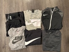 Nike Boys Youth Lot Size Medium Short T-shirt Jacket Athletic Gym Sports