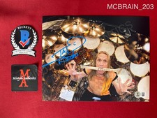 Nicko McBrain Iron Maiden autographed signed 8x10 photo Beckett COA