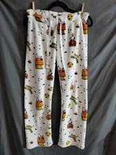 Soft Womens Sz S Snoopy Peanuts Pajama Pants Halloween Great Pumpkin