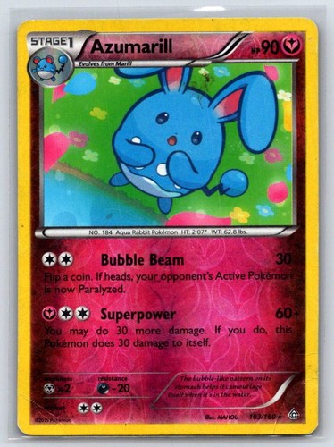 Azumarill 103/160 Primal Clash Reverse Holo LP