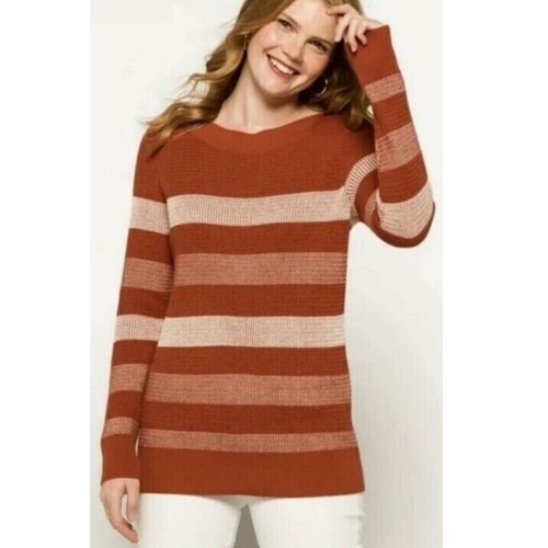 Market & Spruce Size XL Tawnee Cotton Waffle Sweater Neutral Staples Boho NWT - Picture 1 of 7