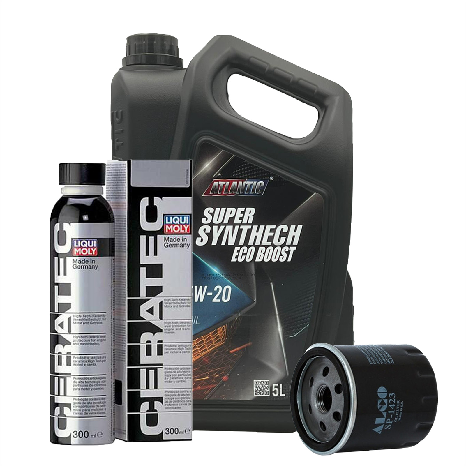 5w20 Fully Synthetic Ecoboost Engine Oil ACEA C5 5L + Oil Filter + CeraTec