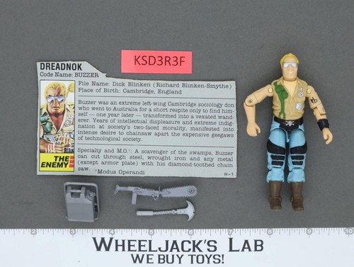 Buzzer V1 100% Komplett G.I. Joe 1985 Hasbro Vintage Actionfigur