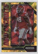 2023 Panini Prizm Draft Picks New Recruits Gold Ice Jalen Carter #NR-10 0y9k
