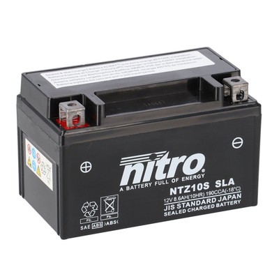 Nitro Batterie 12V 8,6AH YTZ10S (für: Kawasaki ZX-10RR Ninja ABS ZXT02L 22-24 )