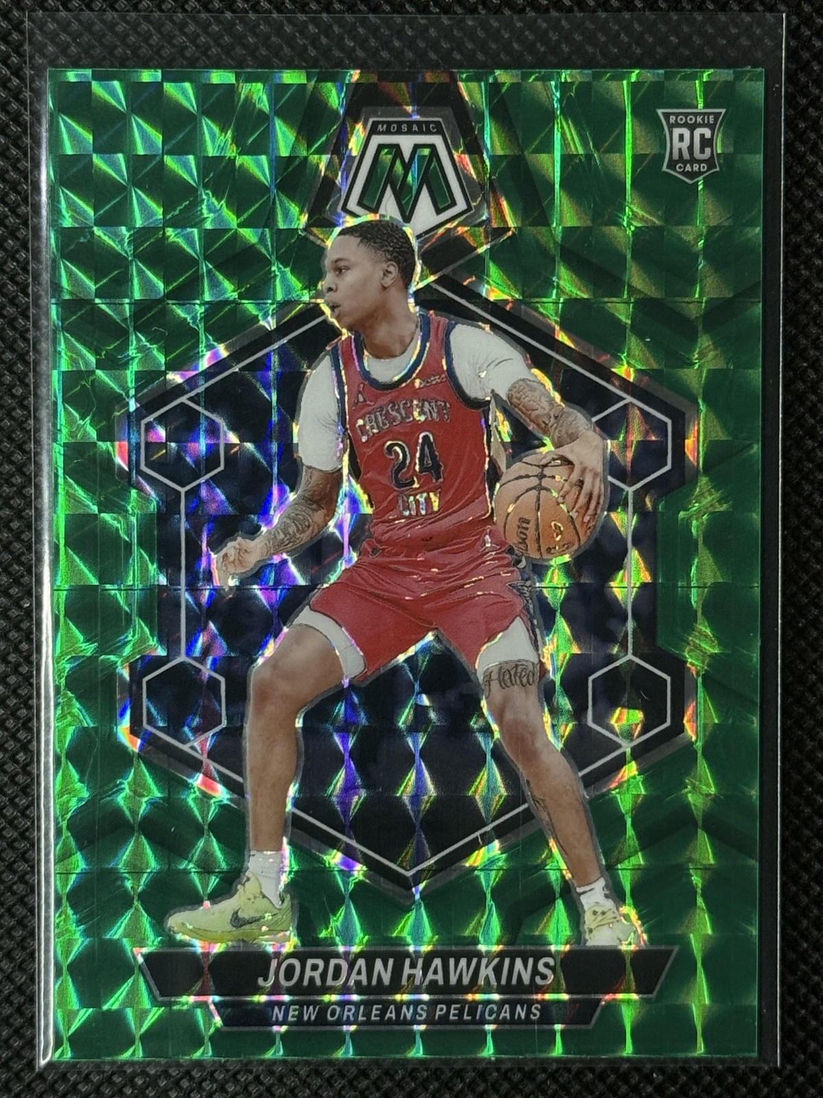 2023-24 Panini Mosaic #243 Jordan Hawkins Green