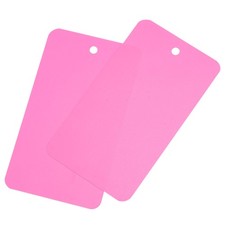 Waterproof Wires Plastic Shipping Tags,1.97x3.54 Inch Pink 100pcs