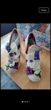 Irregular Choice Can't Touch This  Size 6 (40) Cream And Purple, Heels