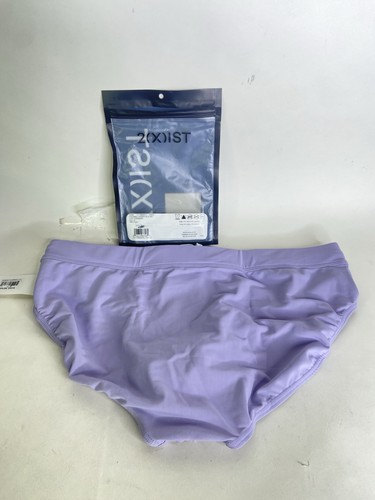 2XIST Essentials Rio Swim Brief Swimwear Bottoms Lavender Purple Mens Size L - Picture 2 of 7