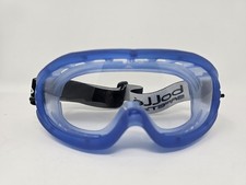 BOLLE SAFETY 40092 Atom Safety Goggles Clear Lens - Blue Ventilated Frame