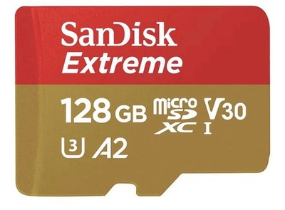 Sandisk Extreme PLUS Speicherkarte microSDXC 128GB 190MB/s A2 C10 V30 UHS NEU