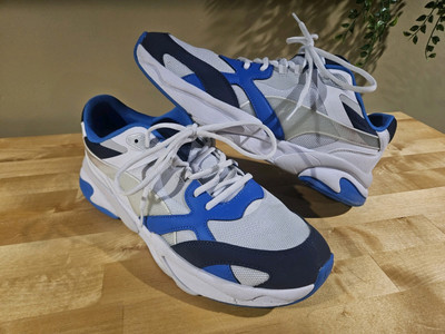 Size 13 - PUMA X-Ray Millenium White Peacoat Blue