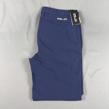 RLX Ralph Lauren Golf Pants Stretch Waistband 34 x 32 Navy Nylon NWT MSRP 188