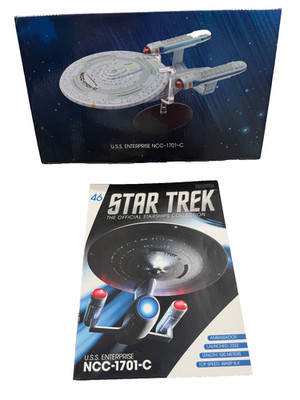 Star Trek Eaglemoss USS Enterprise NCC-1701-C X/L Starship Model and Magazine