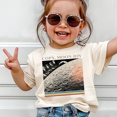 Copy Moon Joy Shirt, Funny Space Vintage Style Graphic Unisex T