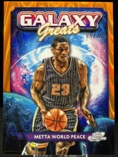 Metta World Peace 2023-24 Topps Cosmic Chrome Galaxy Greats #GG-14 Orange 09/25!