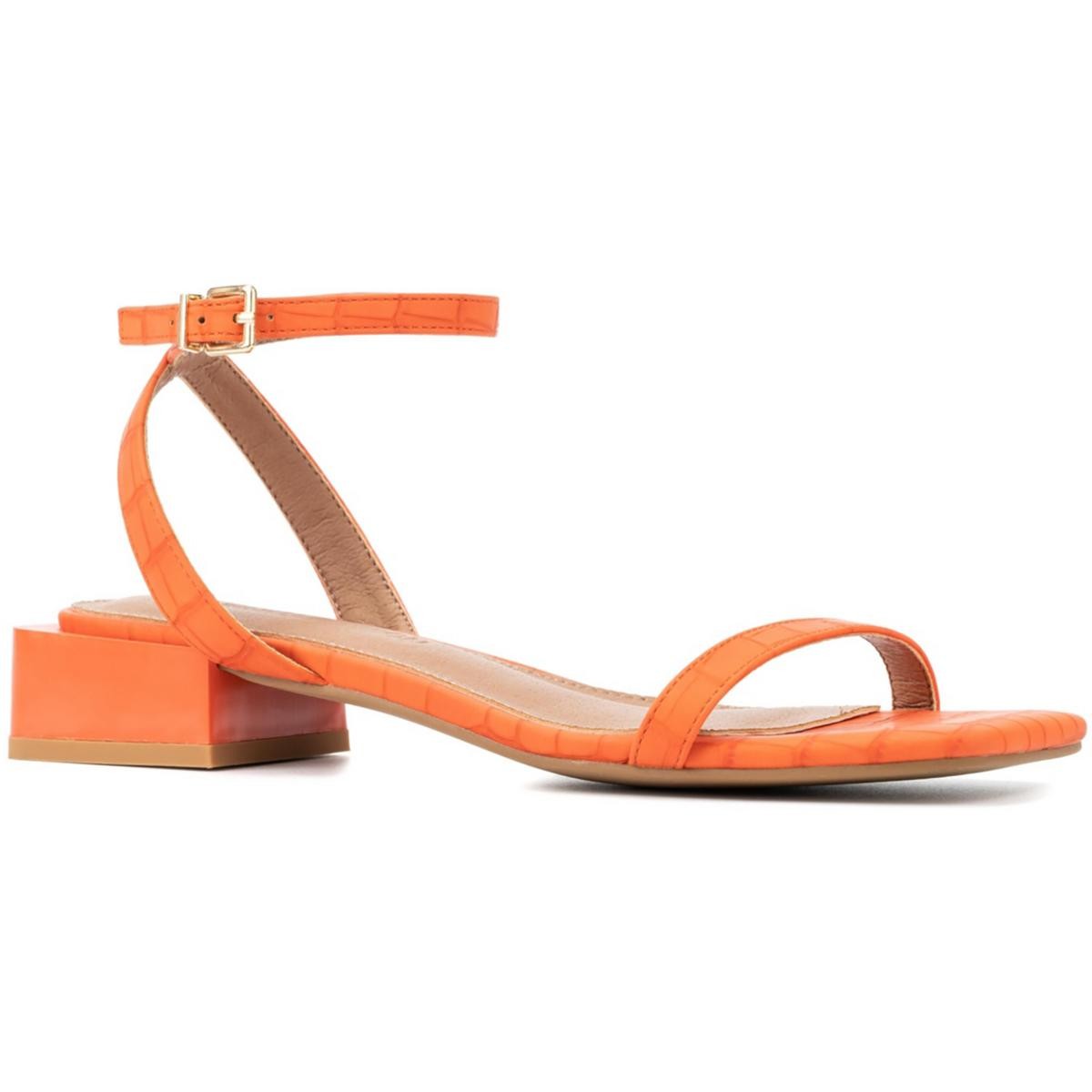 Женские оранжевые туфли на каблуке с пряжкой Gabrielle Union, 10 средних (B,M) BHFO 4824