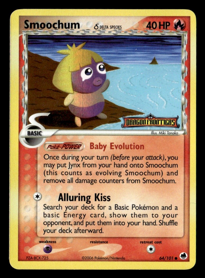 Smoochum (Delta Species) Reverse Holo Dragon Frontiers 64/101 LP Pokémon TCG