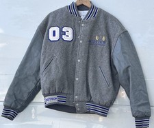 Vtg Trophy Jacket Varsity Letter Wool leather  Coat Made in USA  L