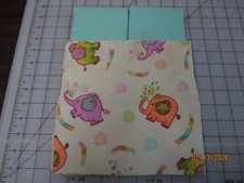 Comfy Flannel Elephant Party Baby Quilt Top Kit 40" x 48"