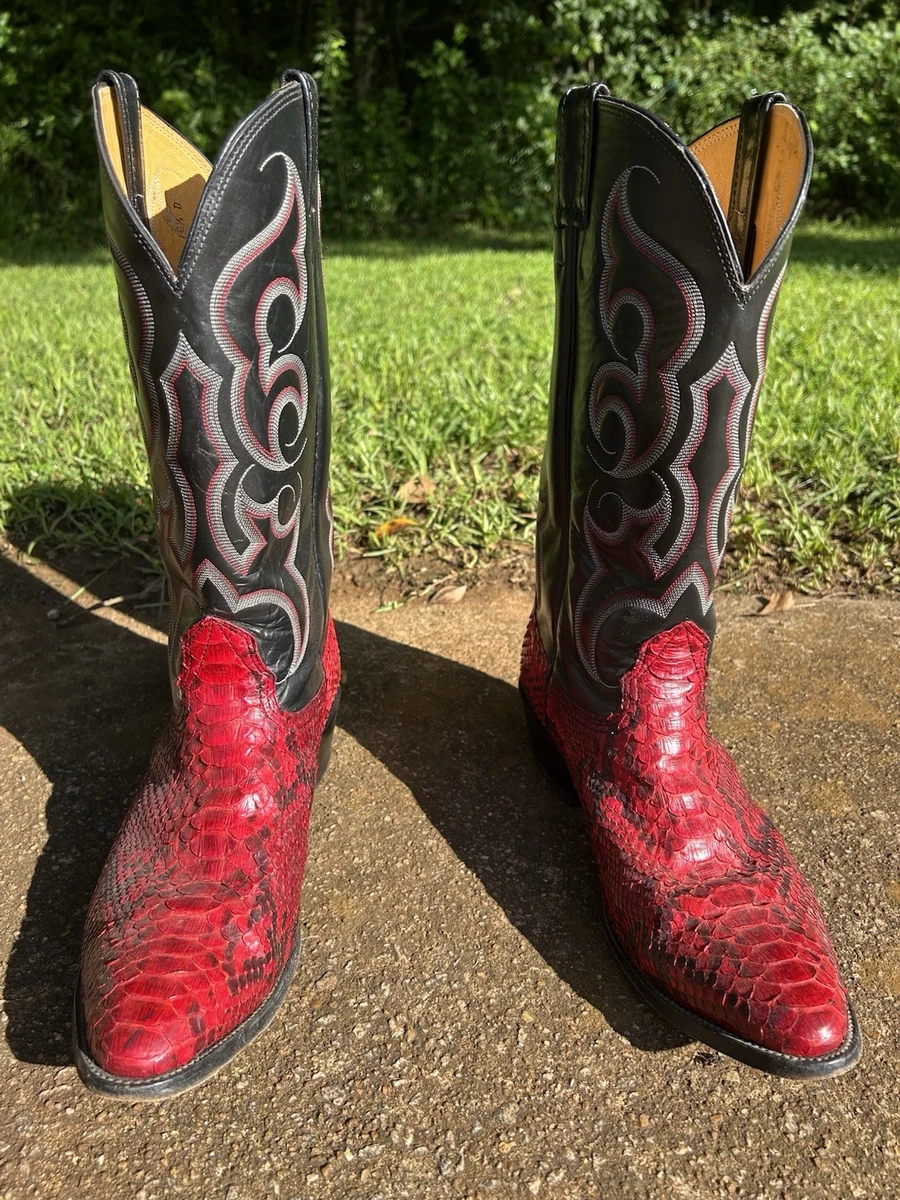 Nocona Red Dirt Country Concert Cowboy Boots USA Made Roughout Leather 9D Nocona red cowboy boots - Gem main image 4