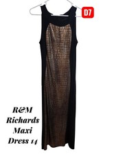 D7 * R&M Richards maxi dress With gold Panel 14