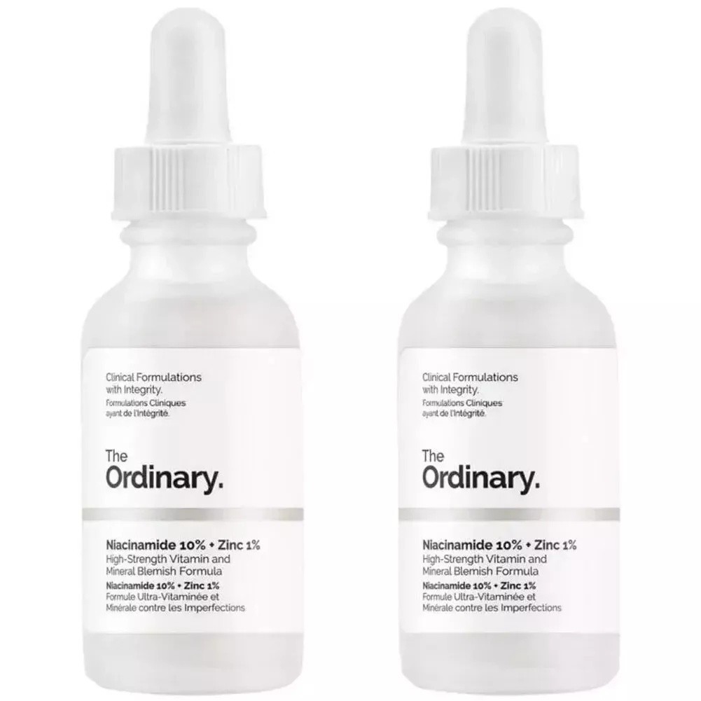 2Pack 30ml The Ordinary Niacinamide 10% + Zinc 1% Serum