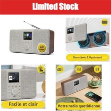 MangoKit MD5 Radio Numérique DAB+ Bluetooth Portable Noir