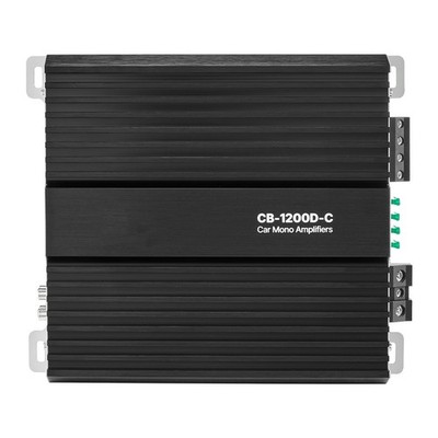 Monoblock Car Amplifier 1200W RMS MAX 1/2/4 Ohm 1-Channel Class D Car Audio Amp