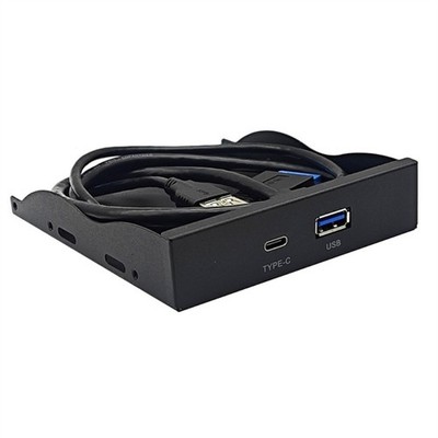 USB3.0+Type C Floppy Drive Panel 5Gbps High Speed Data Transfer Computer Chassis