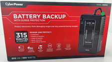 CyberPower - 650VA Battery Back-Up System - Black SX650U 
