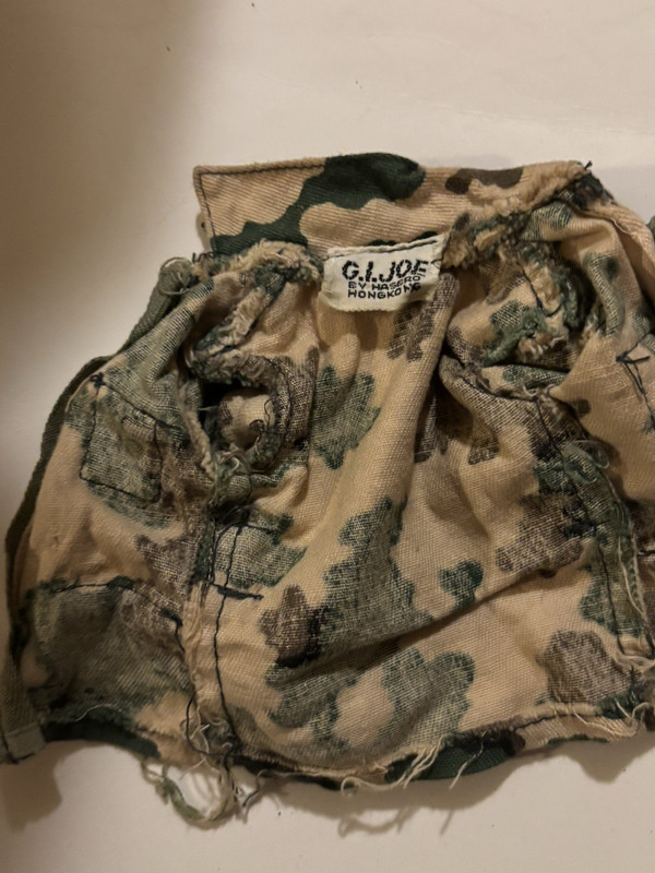 G.I. Joe Camo Military Helmet Cover Cloth Piece - Militaria Original