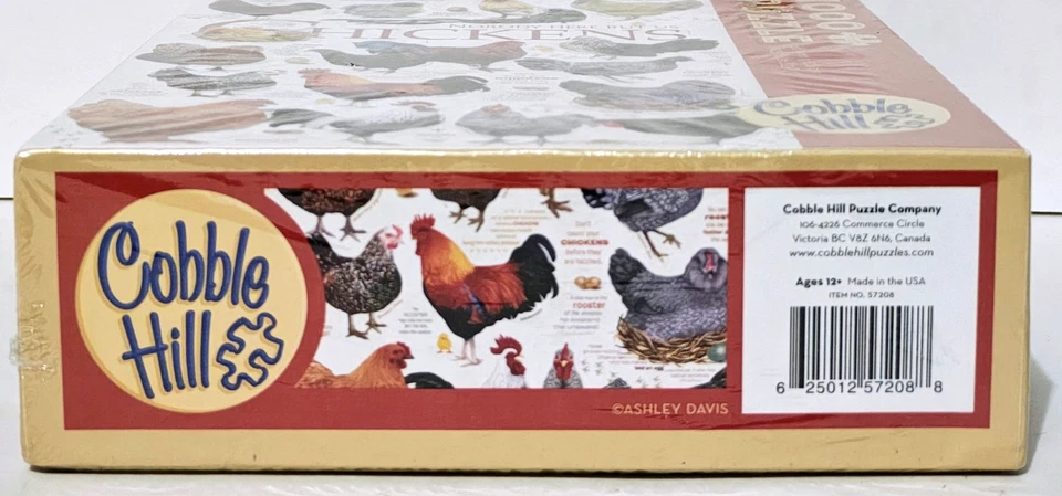 Cobble Hill - Nobody Here But Us Chickens - Rompecabezas de 1000 piezas - Nuevo/Sellado Foto 4 de 4