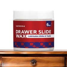 Wood Drawer Slide Wax Friction Reducer - 6 oz Jar - Corrosion Protection