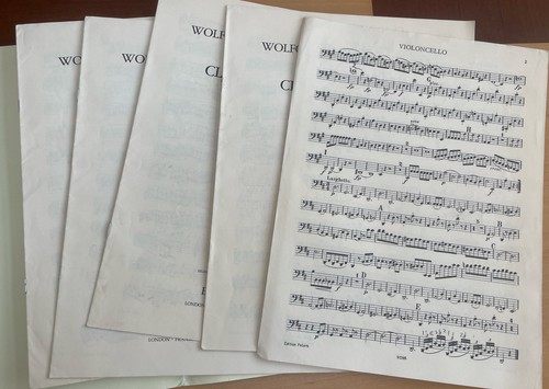 Clarinet Quintet Mozart KV 581 Clarinet, 2 Violins, Viola & Cello Music Sheets - Picture 4 of 9