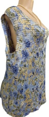 Casual Corner womens plus top size 2x Summer shirt work tunic party blouse cute