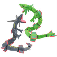 Green /Black Shiny Rayquaza Dragon Stuffed Animal Soft Doll Plush Toy Gift 80cm