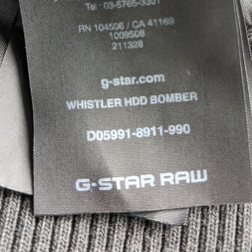 G-STAR RAW Mens Whistler HDD Bomber Jacket Coat Black Size L - No Hood - Picture 12 of 14