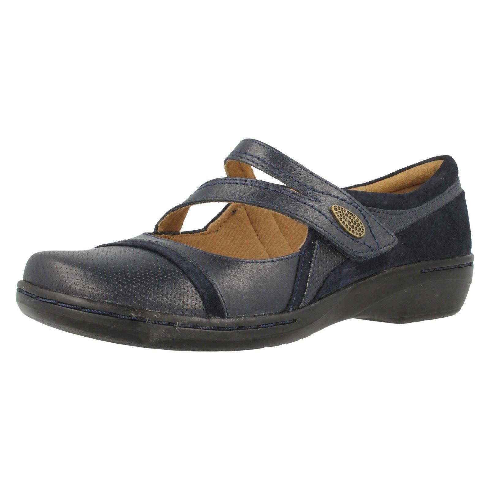 CLARKS EVIANNA CROWN Ladies Black or Navy Leather Leather Leather Casual Formal (R38A) 4aecfe CLARKS EVIANNA CROWN Ladies Black or Navy Leather Leather Leather Casual Formal (R38A) 4aecfe