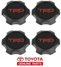 4 Pack Oem Genuine Toyota Trd Black Center Cap Ptr20-35111-bk