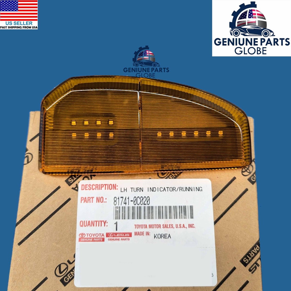 GENUINE OEM TOYOTA 07-21 TUNDRA LEFT TOW MIRROR LED TURN SIGNAL