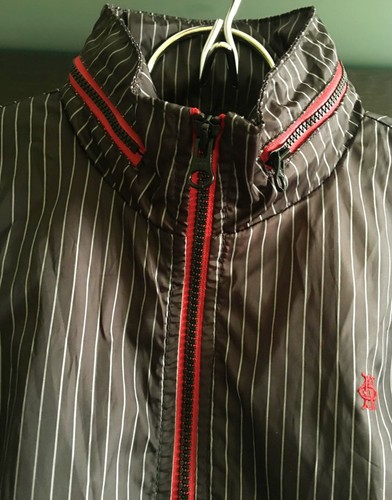 OLD NAVY WINDBREAKER -Sz YL- HOODED STRIPPED JACKET SFO NY 2008 VIETNAM-NWOT - Picture 7 of 7