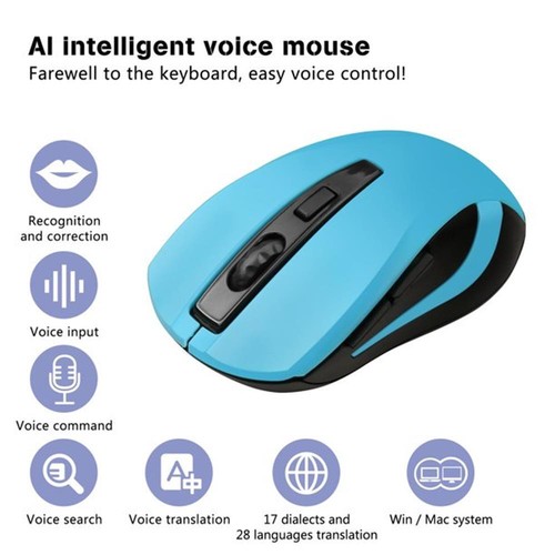 Mouse inalámbrico 2.4G AI traducción inteligente mouse de búsqueda por voz para WindowsMac - Imagen 5 de 9