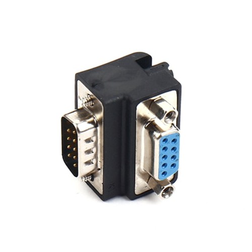 RS232 DB9pin Serial Port Conversion Head DB9 Male To Female 90 Degree Adapter - Picture 3 of 8