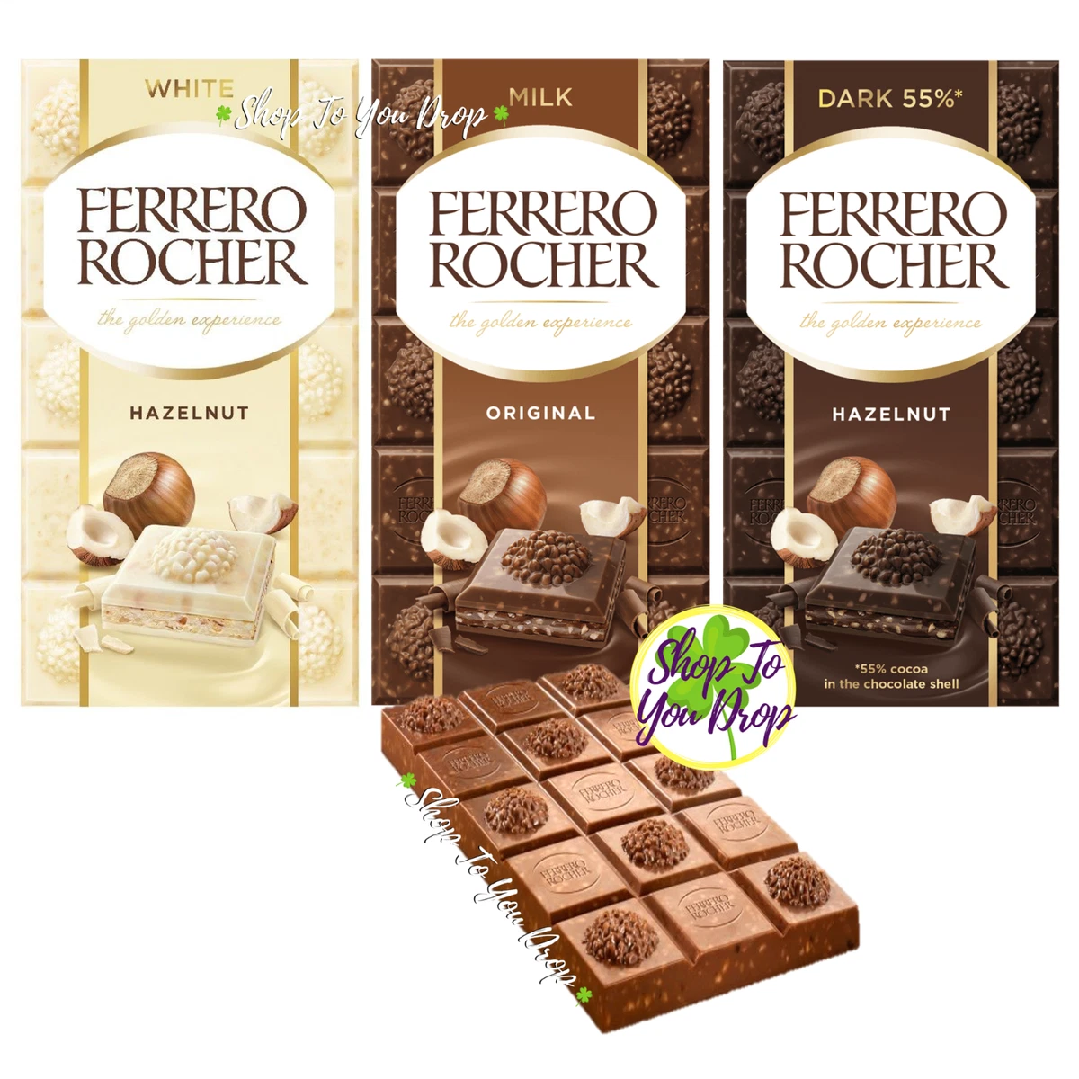 ferrero rocher white chocolate bar with